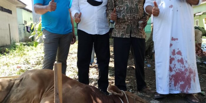 Idul Adha 1442 H/ 2021, Partai Golkar Binjai Sembelih 7 Hewan Kurban