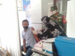 Kodim 0107/Asel Pantau Vaksinasi Massal Secara Serentak di Kabupaten Aceh Selatan