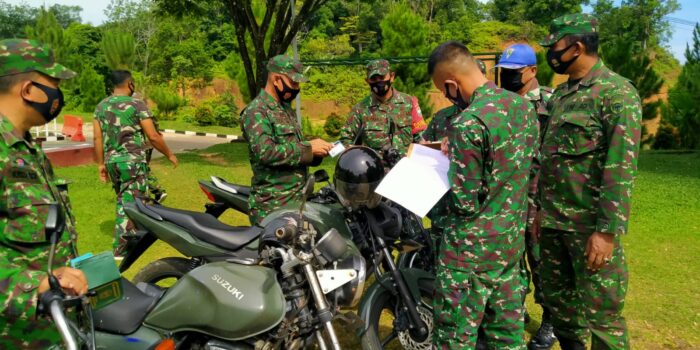Kodim 0110/Abdya Gelar Pengecekan dan Pemeriksaan Kendaraan Dinas