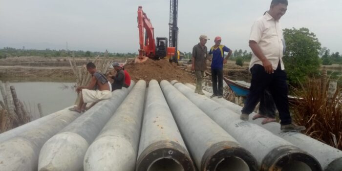 Pemko Langsa Bangun Jembatan Perumahan Nelayan Kampung Kafa