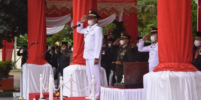 Upacara HUT Kemerdekaan RI Ke-76 di Kabupaten Aceh Selatan Digelar Dengan Prokes