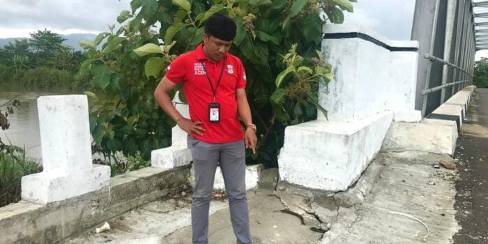 Pembangunan Jembatan Krueng Teukuh Diduga Tidak Optimal, YARA Abdya Minta APH Segera Usut