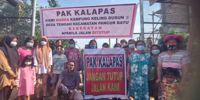 Proyek Lapas Rp 32,1 M Menutup Akses Jalan Utama, Warga Pancurbatu Protes