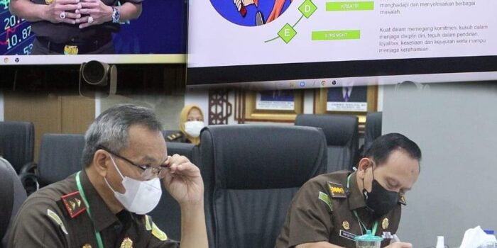 Kejatisu Hadiri Rakernis Intelijen 2021 Secara Virtual