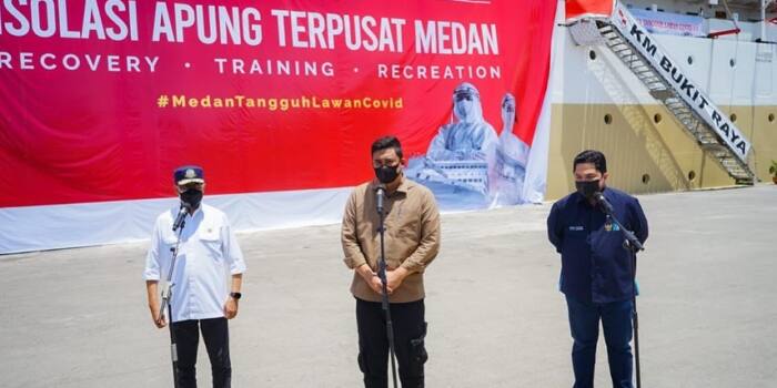 Kasus Covid-19 Terus Melandai, Pemko Medan Pulangkan Isoter KM Bukit Raya