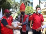 Pemko Medan Apresiasi Bakti Sosial Berbagi Sembako Bersama Pengemudi Betor