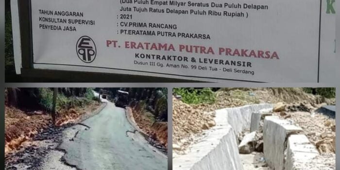 Proyek Ruas Jalan Provinsi Rp 24 M Diduga Asal Jadi, Kadis BMBK Sumut Turunkan Tim