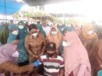 Tiorita Tinjau Vaksinasi di Secanggang Dalam Rangka HKN ke 57