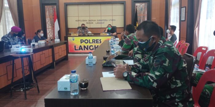 Kapolres Langkat Pimpin Rapat Anev P-Care Lintas Sektoral
