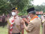 Sekda Palas Buka Legiatan Perkemahan Saka Wirakartika di Lapangan Candi Tandihat