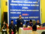 DPD Partai Nasdem Gelar Rapat Konsolidasi dan Verifikasi Internal Partai