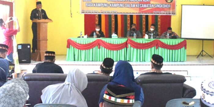 Masyarakat Singkohor Minta Kasus Desa Harus Diselesaikan Melalui Peradilan Adat