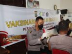 Putus Mata Rantai Pandemi Covid-19, Personel Polres Batubara Lakukan Vaksinasi Tahap-3
