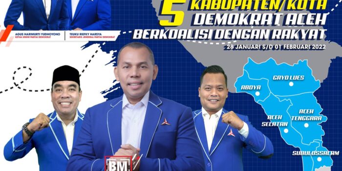 Partai Demokrat Aceh Gelar Konsolidasi di 5 Kabupaten/Kota