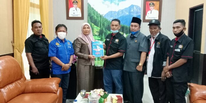 Panitia HPN PWI Langkat Audensi ke Ketua DPRD Langkat