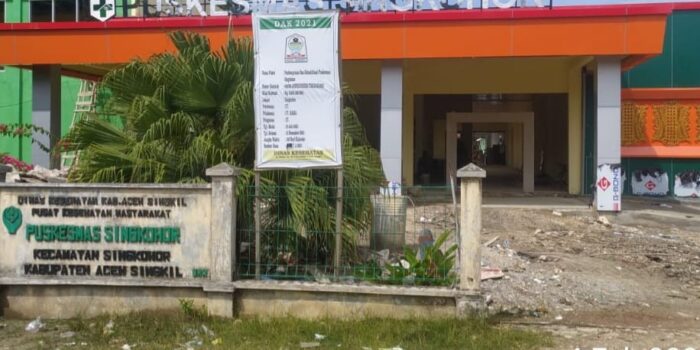Dua Kali Adendum, Proyek Pembangunan Puskesmas Singkohor Diduga Langgar Perpres