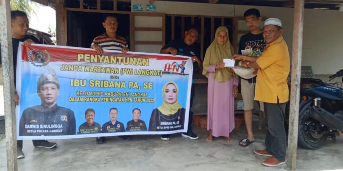 HPN PWI Langkat, Ketua DPRD Santuni Janda Wartawan