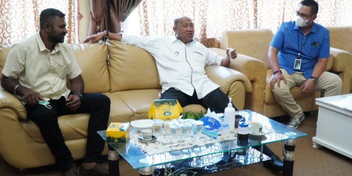 Syah Afandin Terima Audiensi BRI, KNPI dan Lainnya