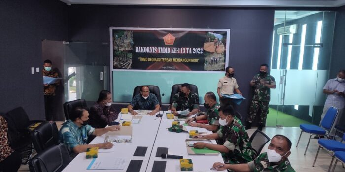 Danrem 022/PT Bersama Plt Bupati Langkat dan Dandim 0203/Lkt Ikuti Rakornis