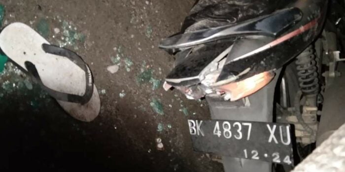 Ditabrak Tronton, 1 Diantara 2 Penumpang Sepeda Motor Tewas