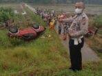 Tabrak Pembatas Jalan dan Keluar Jalur Tol, Penumpang Mobil Double Cabin Luka-luka