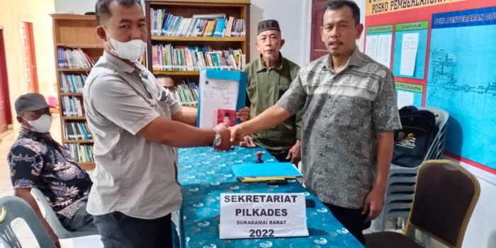 Misgianto Resmi Daftar Sebagai Bacalon Kades Sukadamai Barat