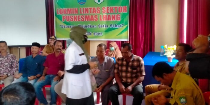 Lokmin Tribulanan ke II, Puskesmas Lhang Paparkan Program Kerja