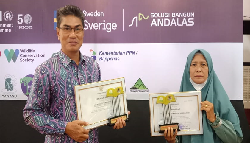 dua smp abdya menerima penghargaan