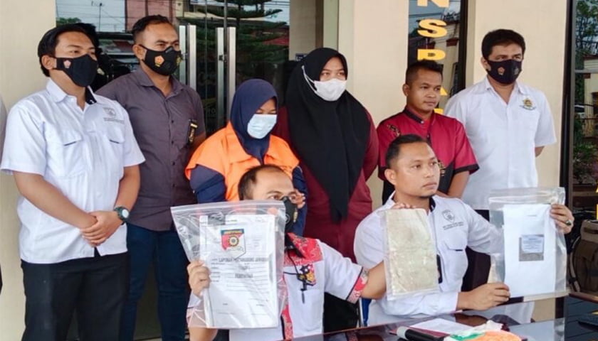 polres langsa tahan oknum