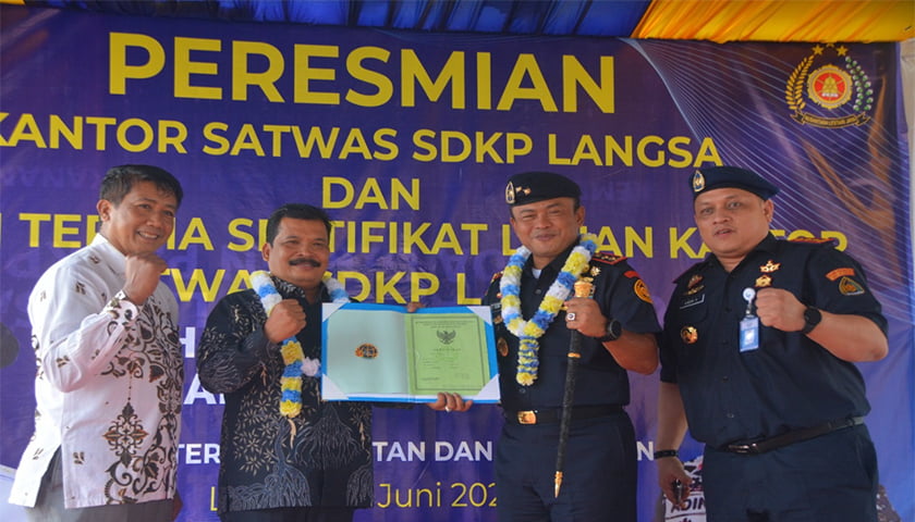 wali kota langsa sertifikat