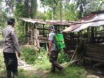Cegah Penyebaran PMK, Polres Langkat Lakukan Penyemprotan Disinfektan di 15 Kecamatan