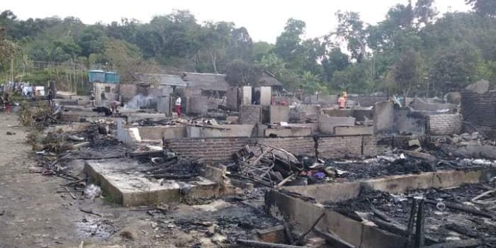 136 Jiwa Mengungsi akibat Kebakaran di Pangkalan Brandan