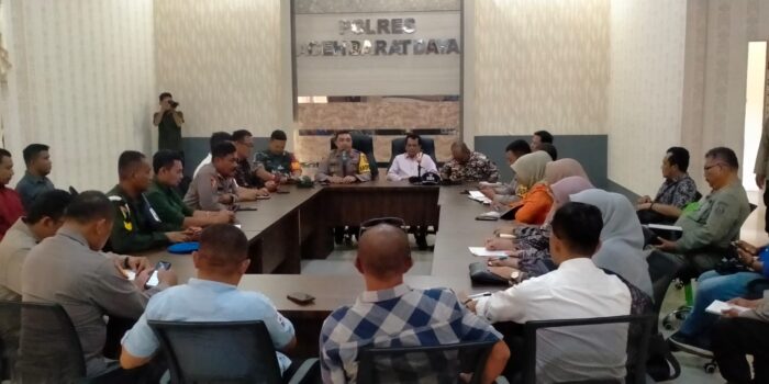 Kapolres Abdya Pimpin Rapat Persiapan Car Free Day