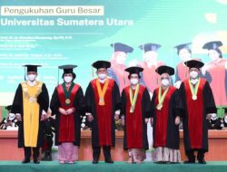 USU Tambah 4 Guru Besar Tetap, Rektor Berharap Krisis Pembelajaran Teratasi
