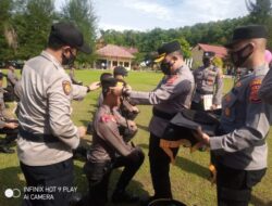 Duapuluh Brigadir Remaja Jalani Pembaretan di Polres Abdya