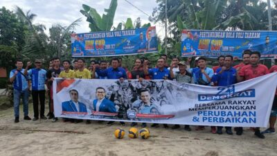 Cetak Generasi Muda Cinta Olahraga, Demokrat Batu Bara Gelar Turnamen Voli ‘AHY CUP 2022’