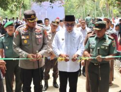 Sukhairi Resmikan Sumur Bor Dalam Rangka TNI Manunggal Air Bersih