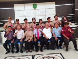 Plt Bupati Palas Lepas Kontingen Saka Bakti Husada Ikuti Perkemahan Peran Saka Nasional