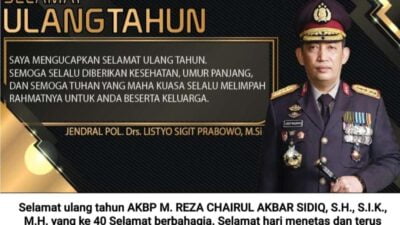Kapolres Madina Dapat Ucapan Ulang Tahun dari Kapolri