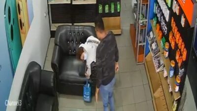 Oknum Anggota Ormas yang Menganiaya Mantan Pacar Terekam CCTV