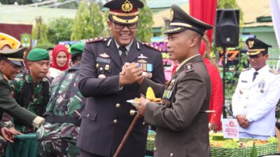 Polres Langsa Beri Ucapkan Selamat HUT TNI ke 77