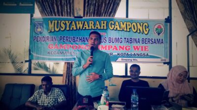Camat Langsa Timur Kunker ke Simpang Wie