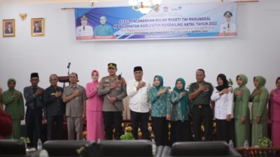 Bupati Madina Buka Pencanangan Bulan Bhakti TNI Manunggal