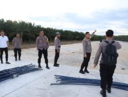 Kapolres dan PJU Polres Asahan Lihat Lokasi Proyek Tol Trans Sumatera