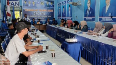 Kawal Suara Pemilu 2024, DPD PAN Bekali ToT Kepada Saksi Tingkat Kecamatan
