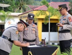 Kapolres Aceh Selatan Sertijab Dua PJU dan 2 Kapolsek