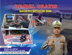 Satlantas Polres Madina Buka Bimbel Gratis Bagi Pemohon SIM