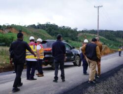 Wabup Karo dan BPPJN Sumut Tinjau Penyelesaian Peningkatan Jalan Liang Melas Datas