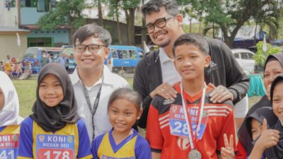 Gelar Fun Run Untuk Anak SD, Bobby Nasution Apresiasi KONI Medan Deli