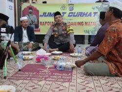 Kapolres Madina Dengar Curhatan Masyarakat Usai Sholat Jum’at